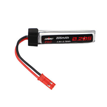 URUAV 3.8V 205mAh 25C 1S LiPo Battery JST Plug for RC Drone