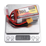 ZOP Power 14.8V 1300mAh 100C 4S Lipo Battery XT60 Plug for RC Racing Drone