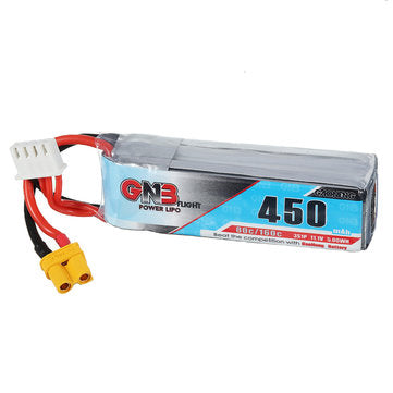 Gaoneng GNB 11.1V 450mAh 80/160C 3S Lipo Battery XT30 Plug for GEPRC PHANTOM HD Toothpick