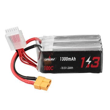 URUAV 18.5V 1300mAh 100C 5S LiPo Battery XT60 Plug for RC Drone