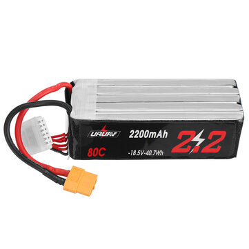 URUAV 18.5V 2200mAh 80C 5S LiPo Battery XT60 Plug for RC Drone