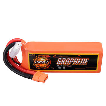 URUAV GRAPHENE 3S 11.1V 2200mAh 100C Lipo Battery XT60 Plug for RC Racing Drone